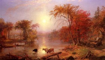 Albert Bierstadt : Indian Summer Hudson River